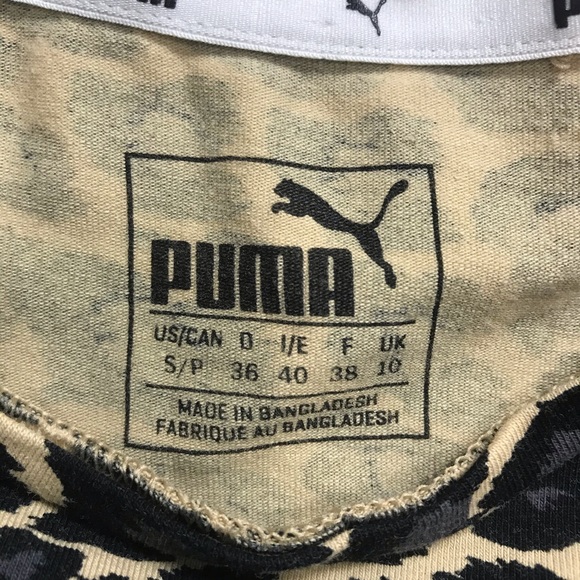 Puma Cheetah Print Crop Top - size small - Picture 4 of 4